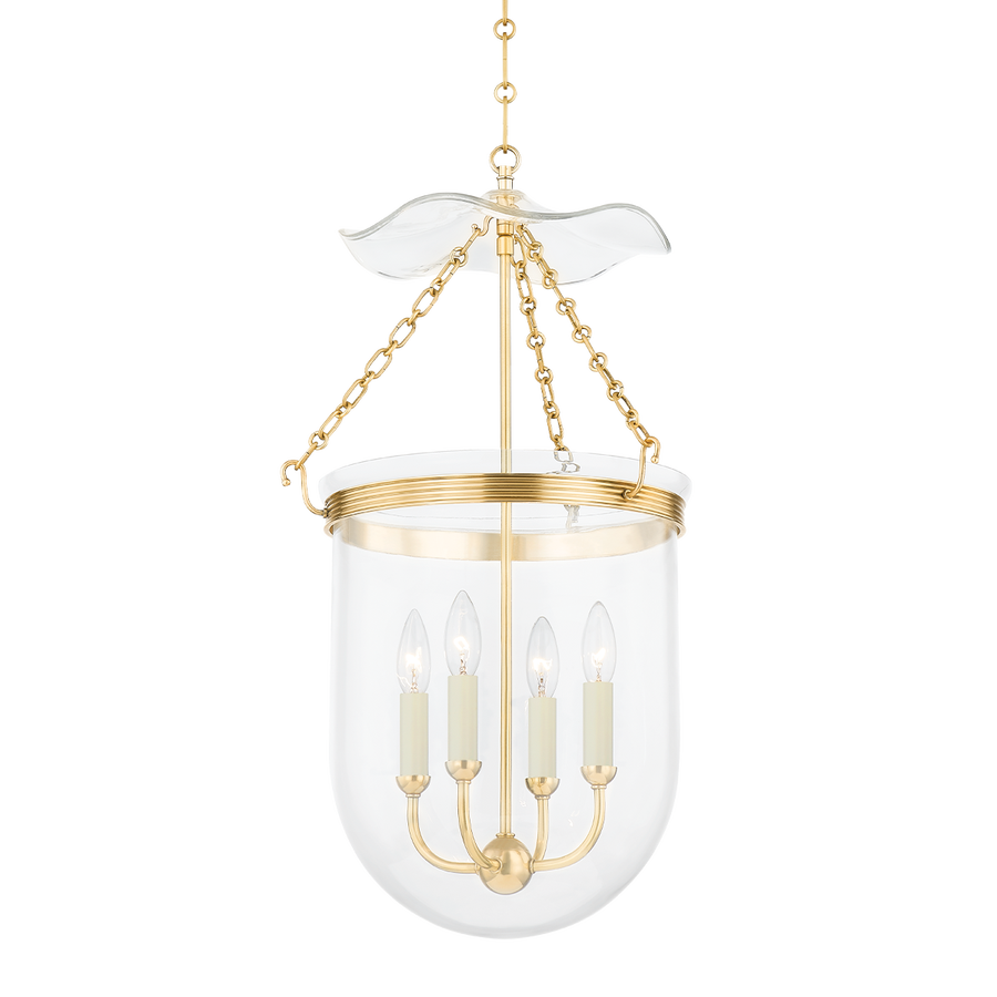 Hudson Valley Lighting ROUSHAM Lantern — Aged Brass