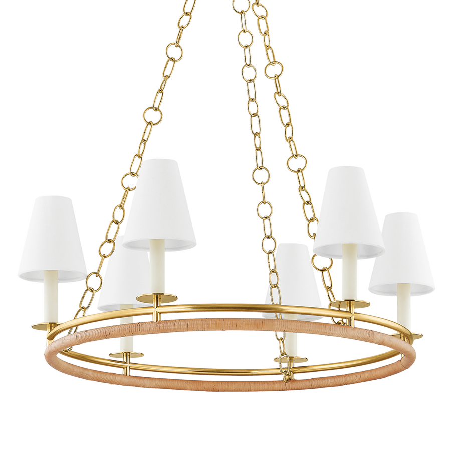 Hudson Valley Lighting SWANTON CHANDELIER — Aged Brass
