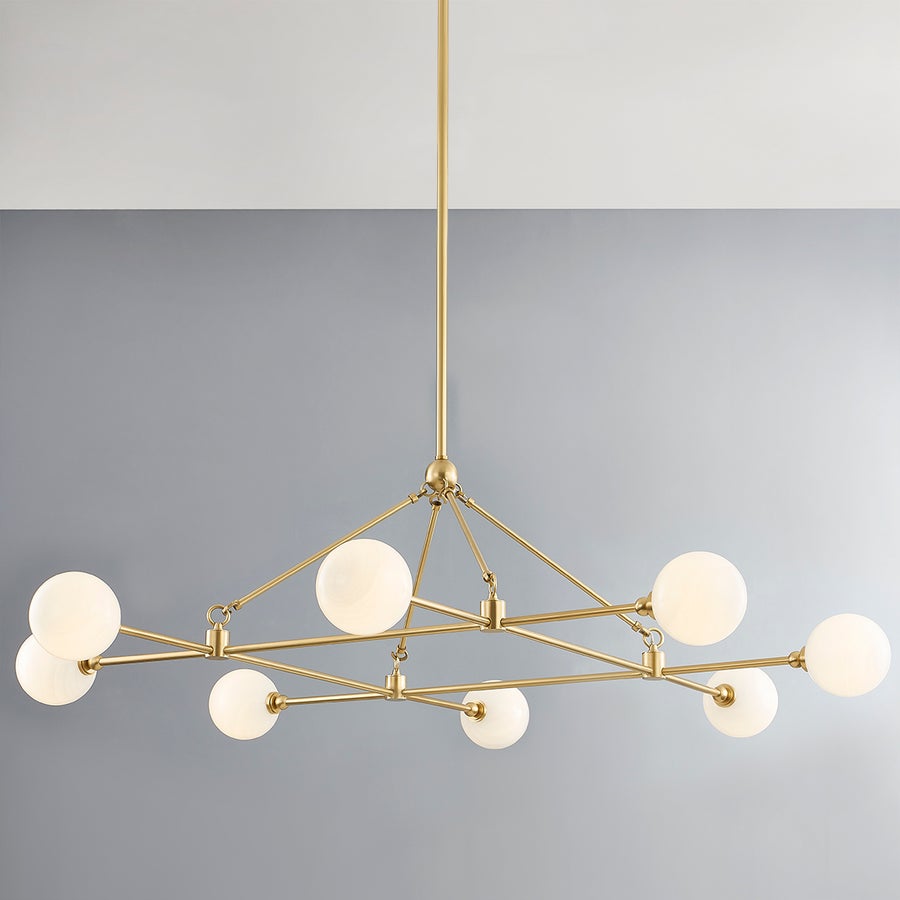 Hudson Valley Lighting Andrews Chandelier — Aged Brass