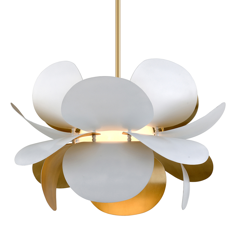 Corbett Lighting Ginger Chandelier — 314-43-GL/SWH