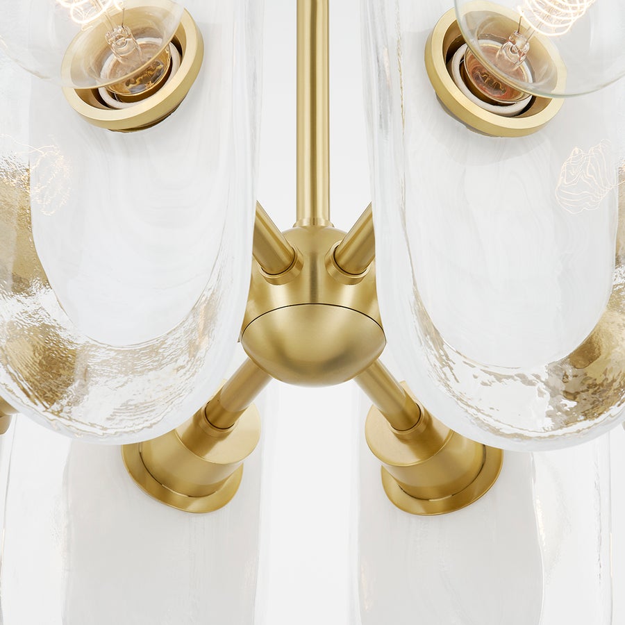 Hudson Valley Lighting HILO Semi Flush — Aged Brass