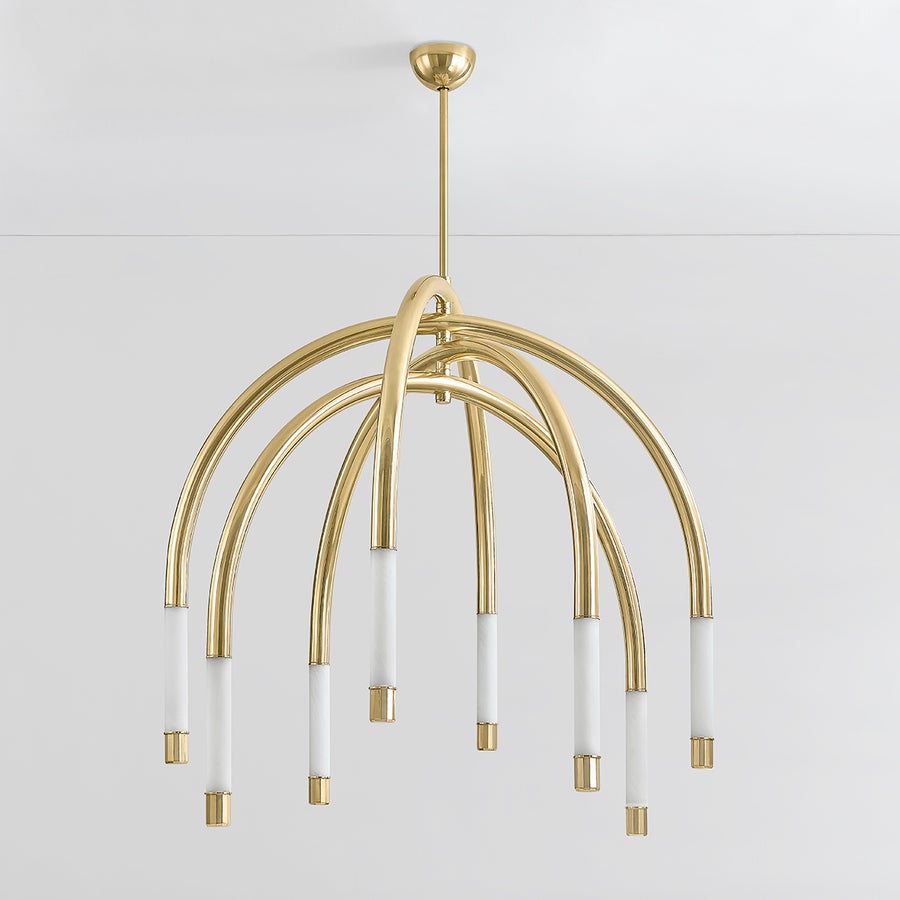 Corbett Lighting ZEME Chandelier — 471-48-VPB