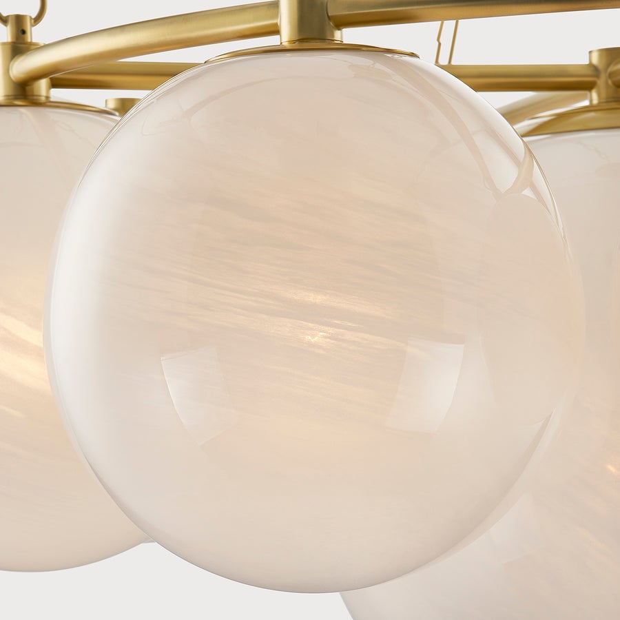 Hudson Valley Lighting THORNWOOD Chandelier — Aged Brass