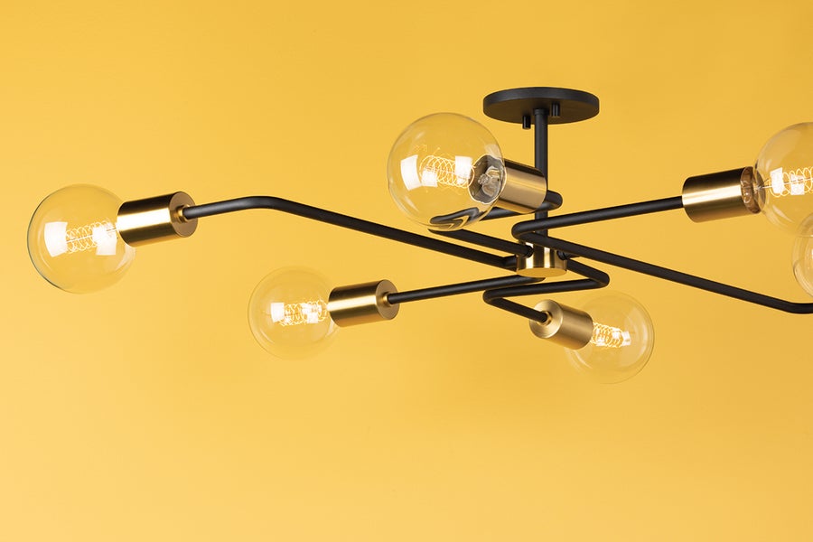 Mitzi Jena Semi Flush — H488606S-AGB/TBK