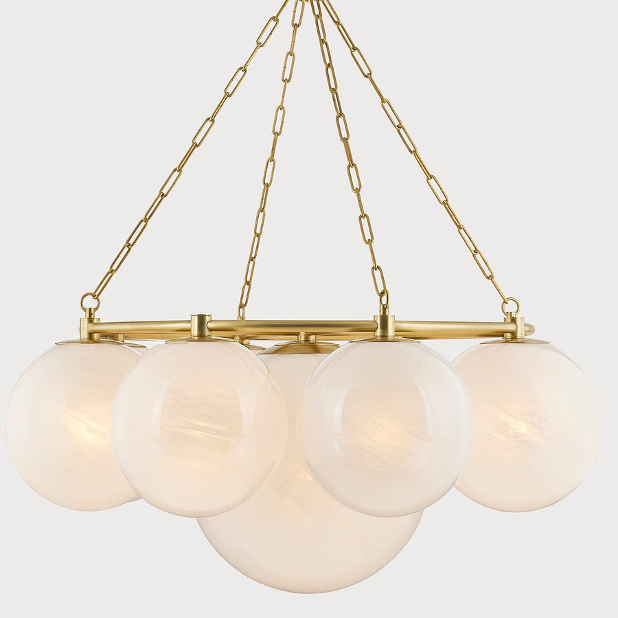 Hudson Valley Lighting THORNWOOD Chandelier — Aged Brass