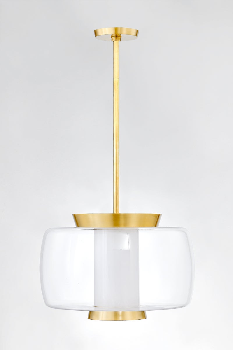 Hudson Valley Lighting BEAU Pendant — Aged Brass
