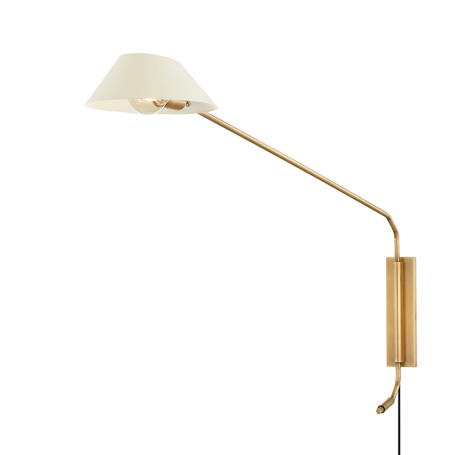 Troy Lighting Sacramento Plug-in Sconce — PTL8128-PBR/SSD