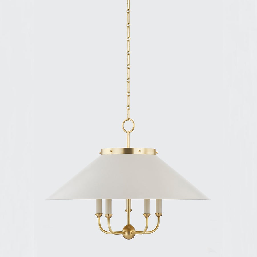 Hudson Valley Lighting CLIVEDON Chandelier — MDS1403-AGB/OW