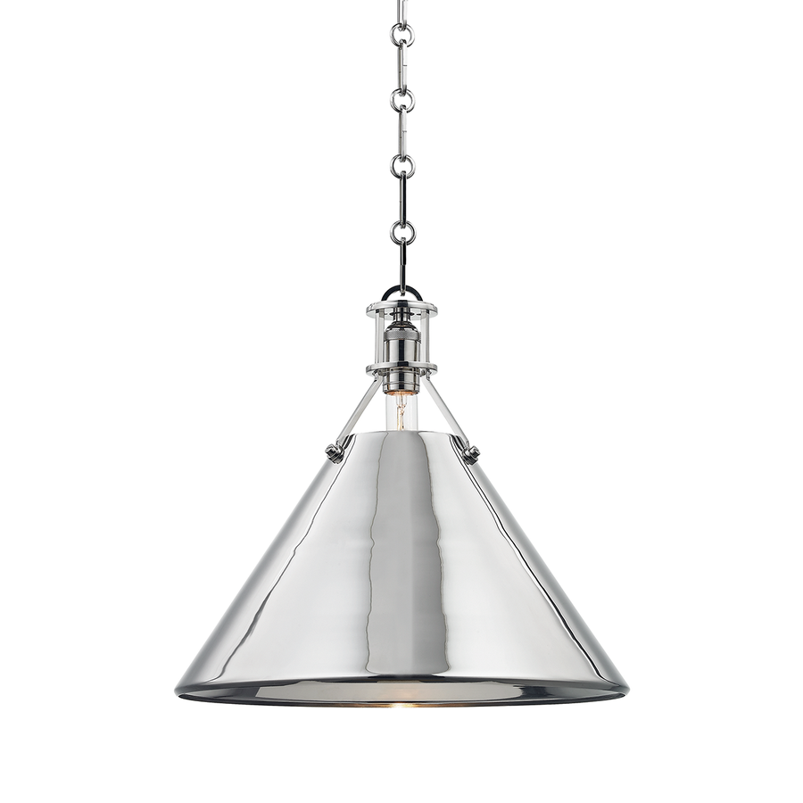 Hudson Valley Lighting Metal No. 2 Pendant — Polished Nickel