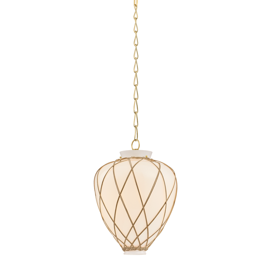 Hudson Valley Lighting Apple Valley Pendant — Aged Brass