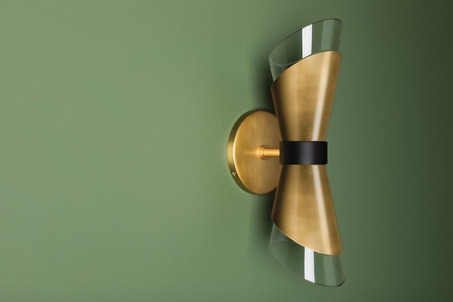 Mitzi Angie Wall Sconce — H130102-AGB/BK