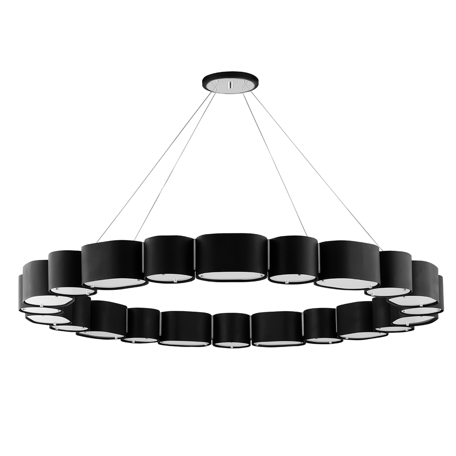 Corbett Lighting Opal Chandelier — 393-50-SBK/SS