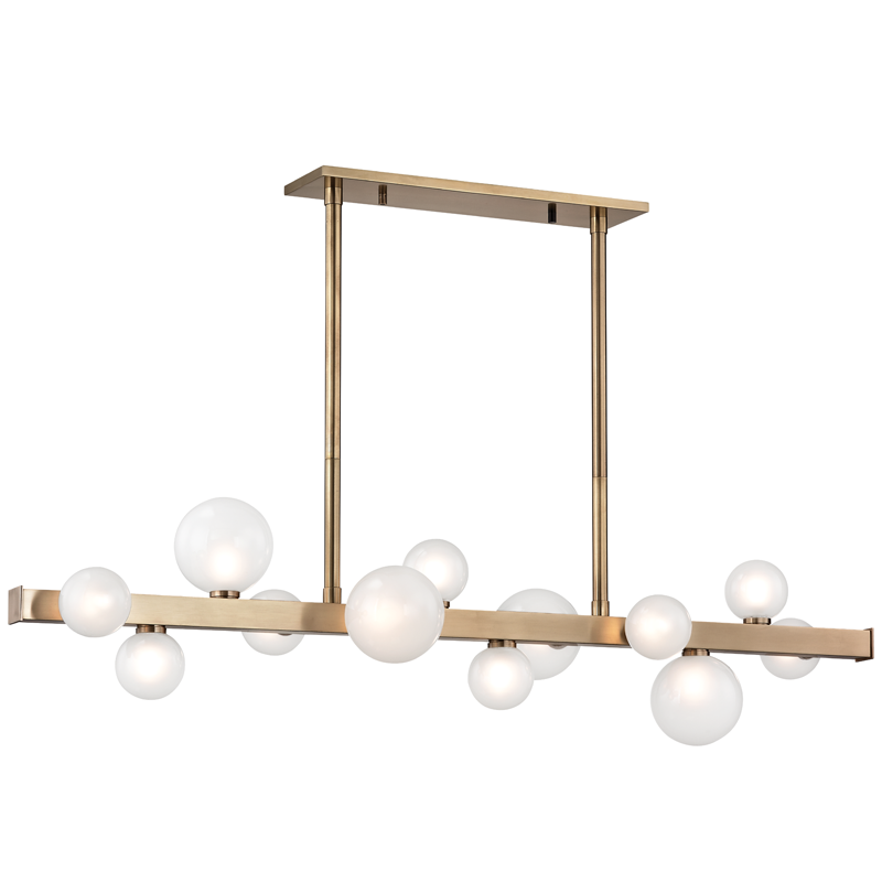 Hudson Valley Lighting Mini Hinsdale Linear — Aged Brass