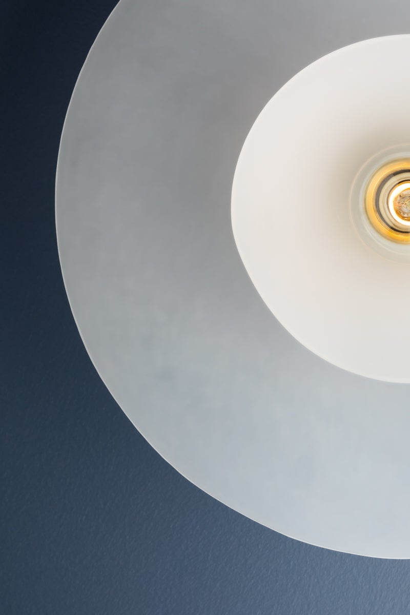 Hudson Valley Lighting NETHERLEE Flush Mount — Aged Brass