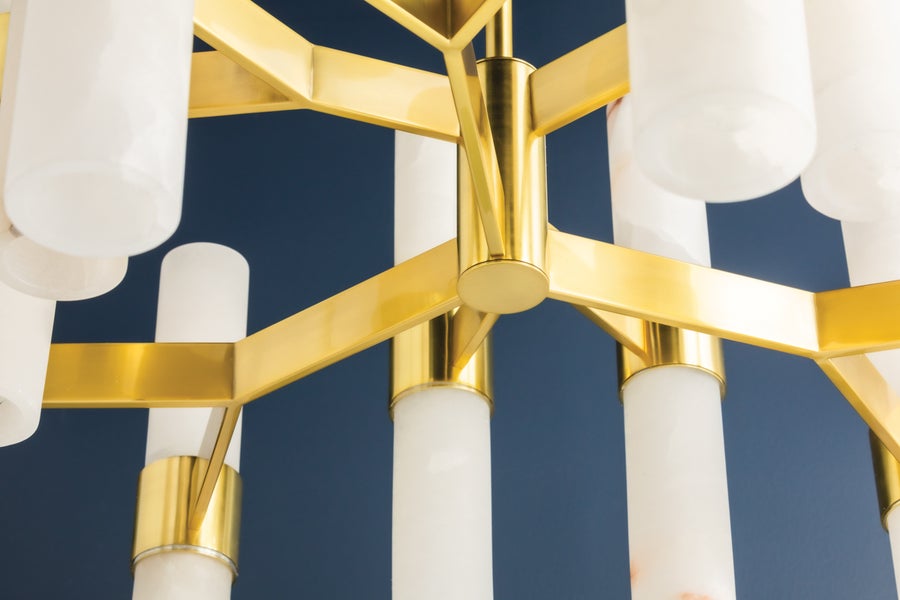 Hudson Valley Lighting STOWE Chandelier — Aged Brass