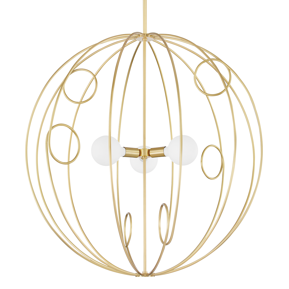 ミナペルホネン／コットン　カットソー　chandelier Benit Medium Sculpted Chandelier in Plaster White and Gild