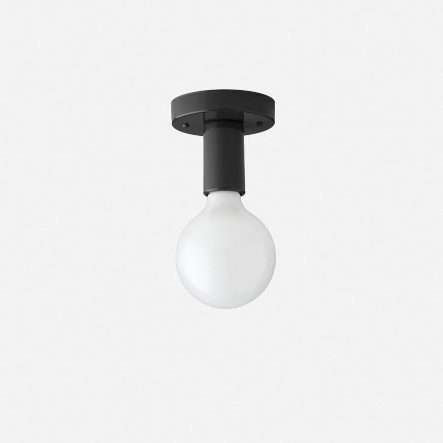 Schoolhouse Cylinder Flush Mount — SH134292-BK-GS
