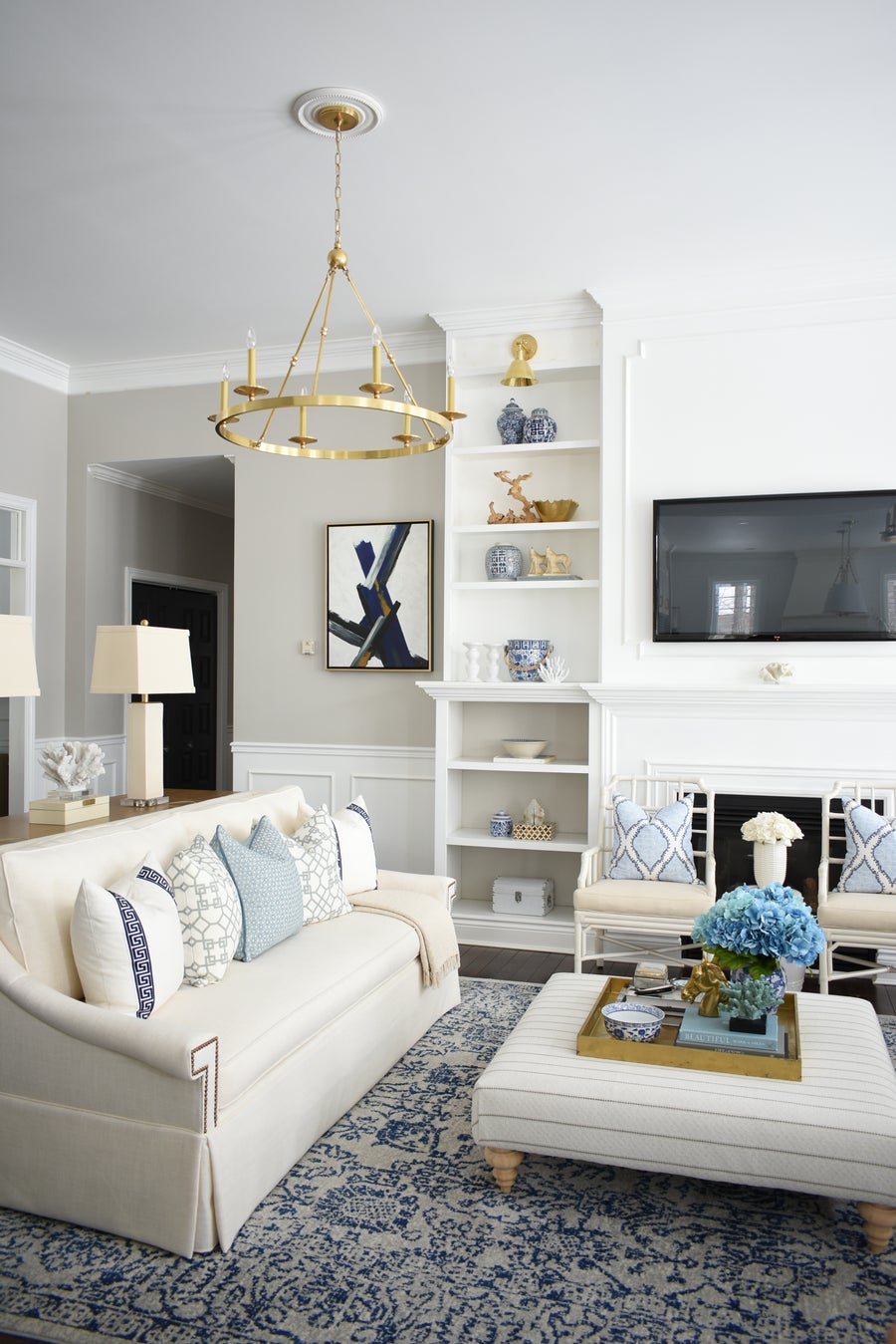 Hudson Valley Lighting Allendale Chandelier — Aged Brass