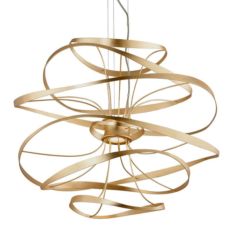 Corbett Lighting Calligraphy Chandelier — 216-43-GL/SS