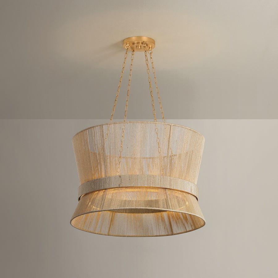 Hudson Valley Lighting Ocean Hill Pendant — Vintage Gold Leaf