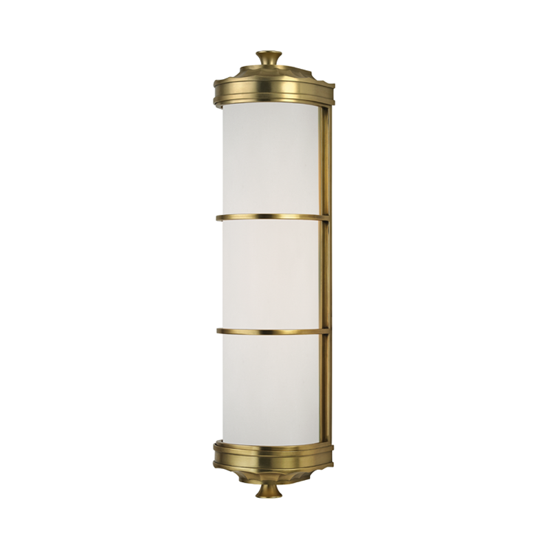 Hudson Valley Lighting Albany Wall Sconce — Aged Brass