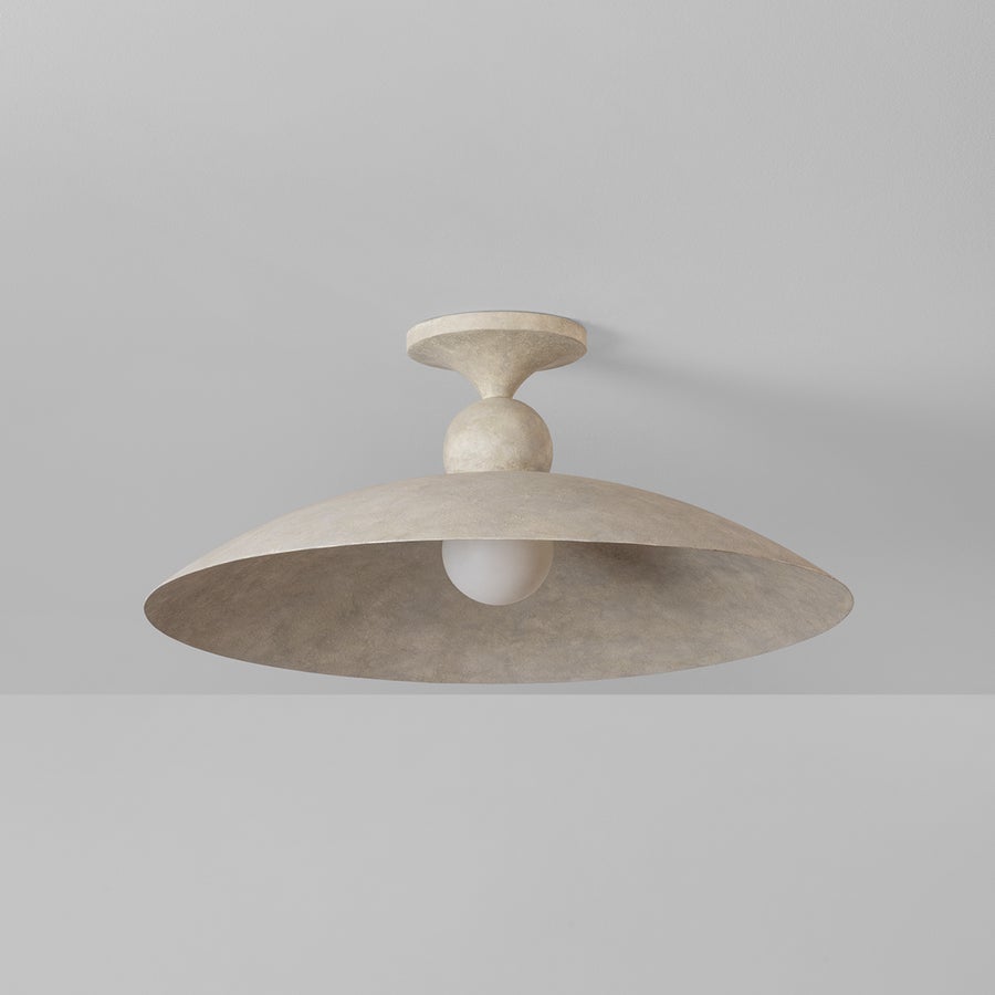 Hudson Valley Lighting TEELIN Flush Mount — Limewash Plaster