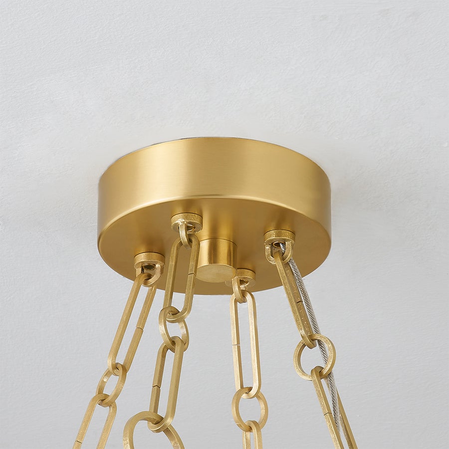 Hudson Valley Lighting Kirby Chandelier — Aged Brass