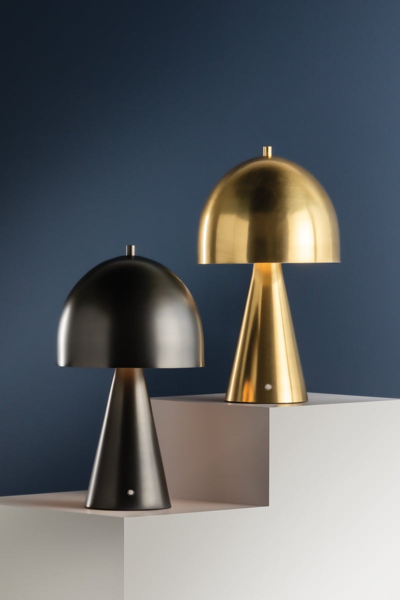 Hudson Valley Lighting HOPKINTON Rechargeable Table Lamp — Aged Brass