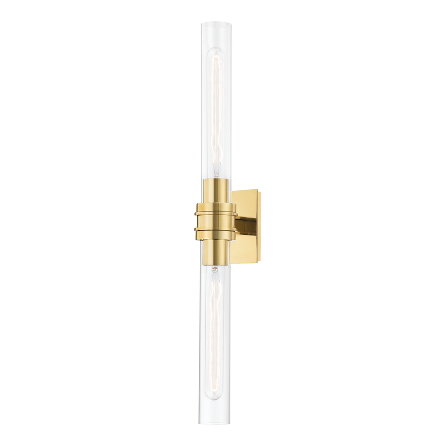 Hudson Valley Lighting Oakfield Wall Sconce — Aged Brass
