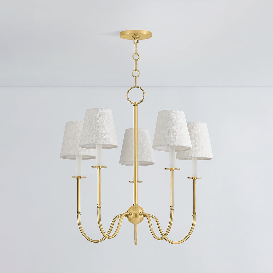 Hudson Valley Lighting AMINA Chandelier — Aged Brass
