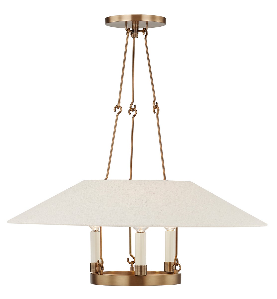 ルチアーノページ Troy Lighting F1625-PBR Archive 3 Light 25 inch Patina Brass