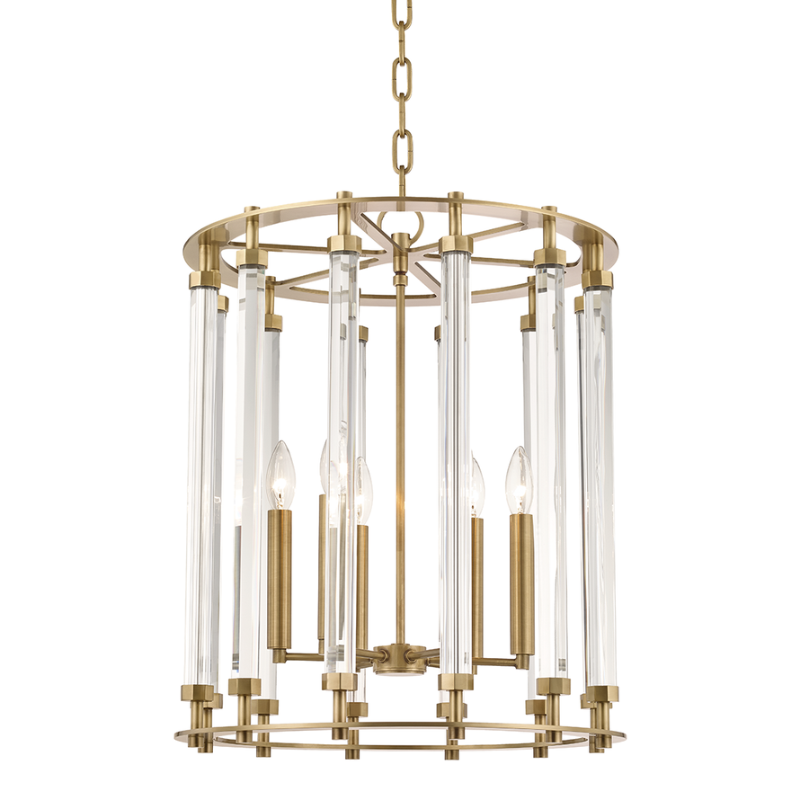 Hudson Valley Lighting Haddon Lantern — Aged Brass