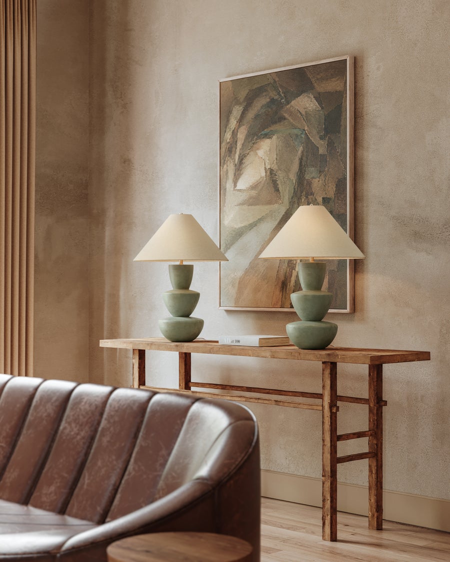 Troy Lighting Kamas Table Lamp — PTL4227-PBR/COM
