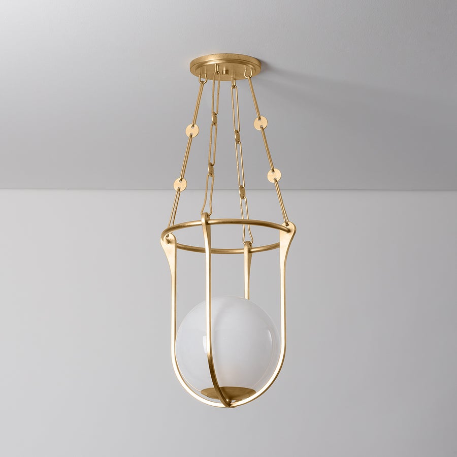 Hudson Valley Lighting VERBANK LANTERN — Vintage Gold Leaf
