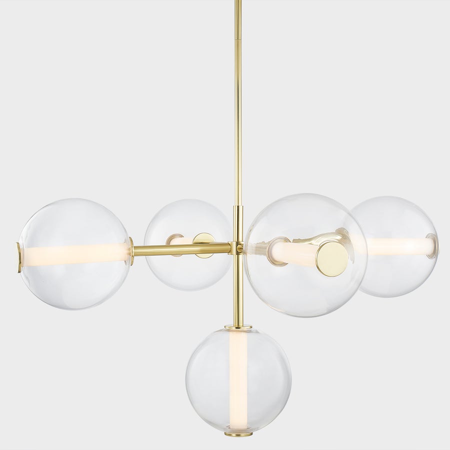 Hudson Valley Lighting RICHFORD Chandelier — Aged Brass