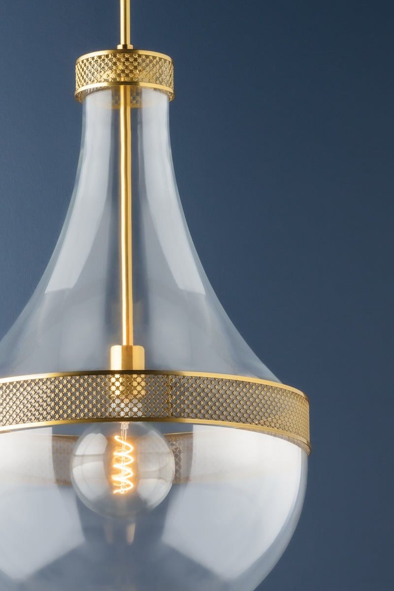 Hudson Valley Lighting Hagen Pendant — Aged Brass