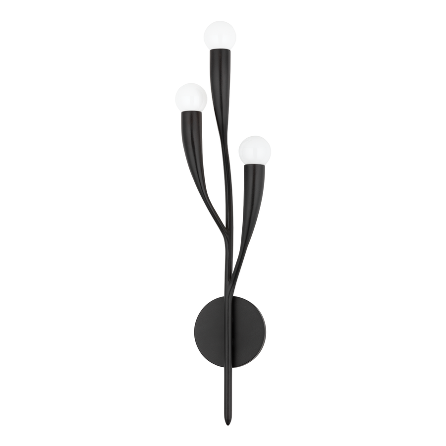 Hudson Valley Lighting Labra Wall Sconce — Aged Iron