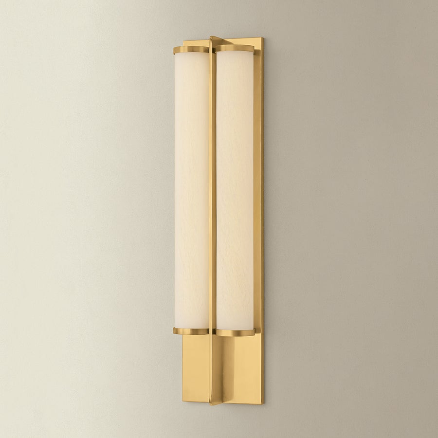 Hudson Valley Lighting Northfield Wall Sconce — Aged Brass