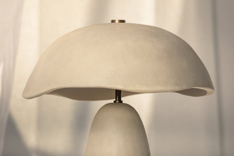 Troy Lighting Soloma Table Lamp — PTL1222-PBR/CAE