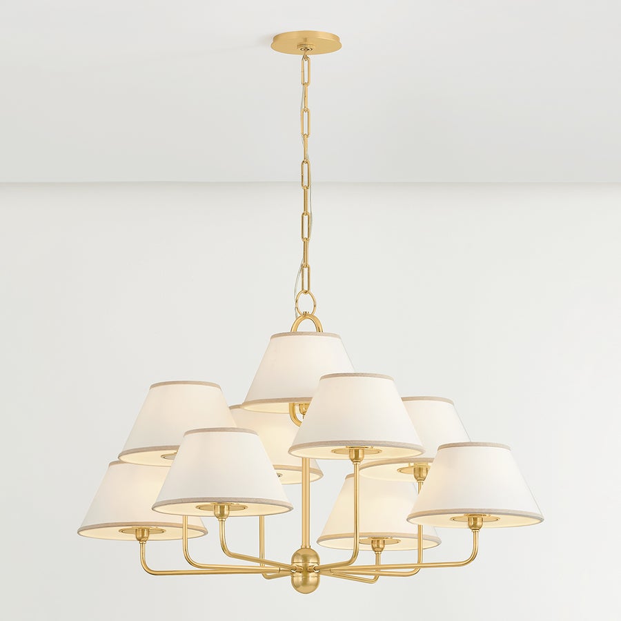 Hudson Valley Lighting DURLAND Chandelier — Aged Brass