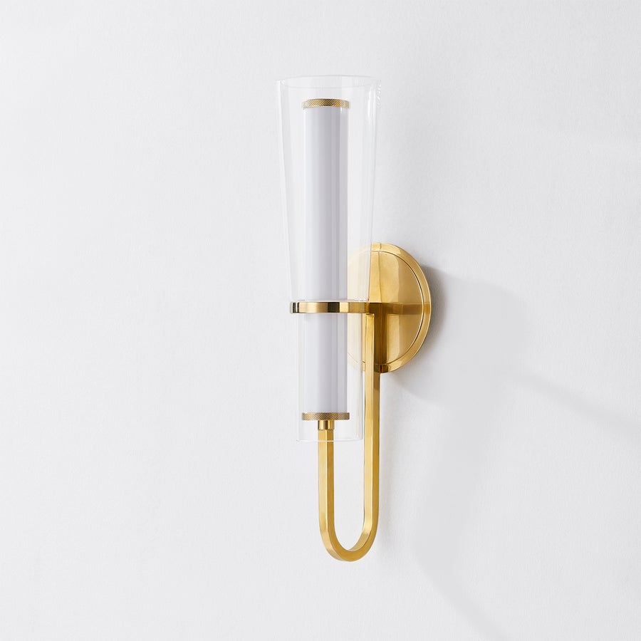 Hudson Valley Lighting VANCOUVER Wall Sconce — Aged Brass