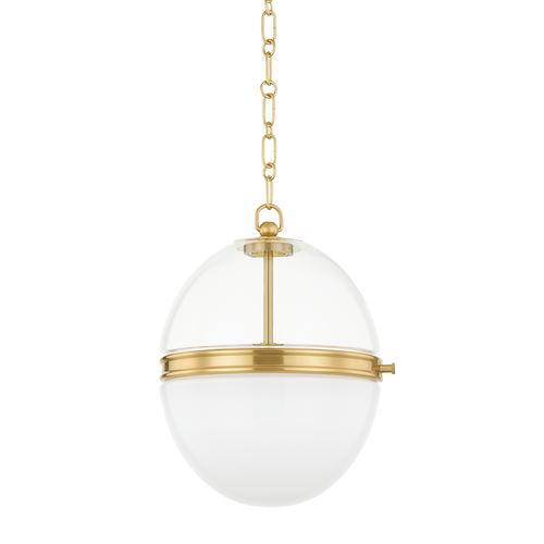 single antique-burnished brass pendant – Lauren Liess