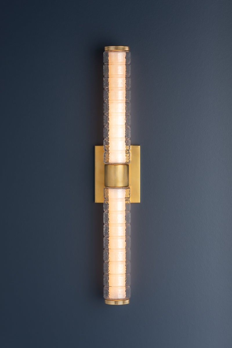 Hudson Valley Lighting CASTOR BATH SCONCE — Aged Brass