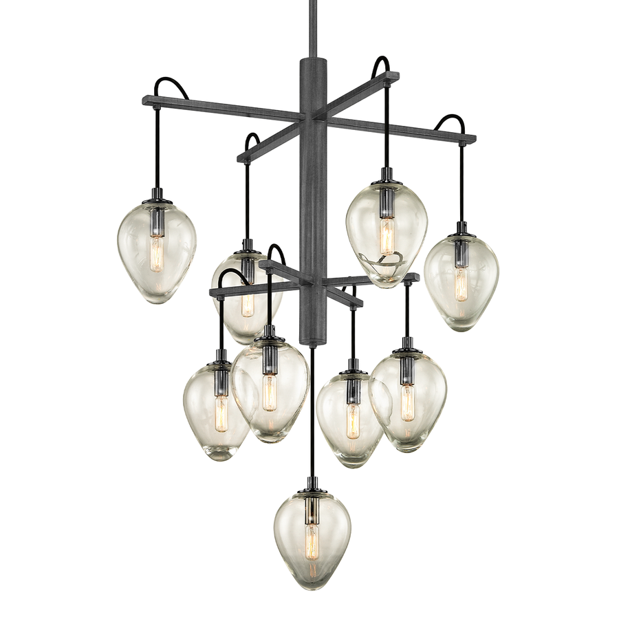 Troy Lighting Brixton Chandelier — F6207-GRA/BCR