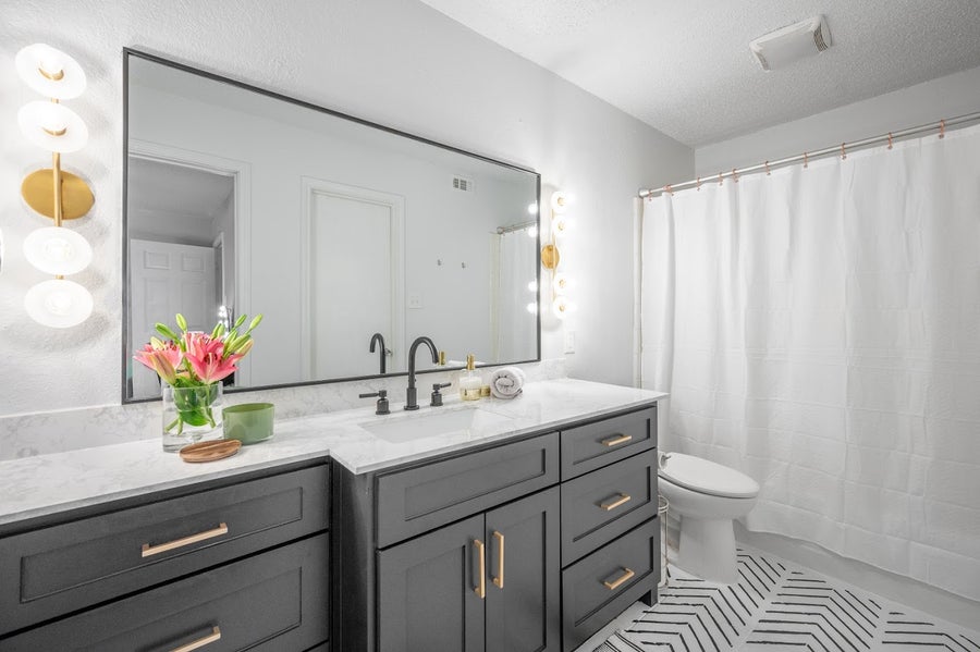 Hudson Valley Lighting Elmont Bath and Vanity — Aged Brass
