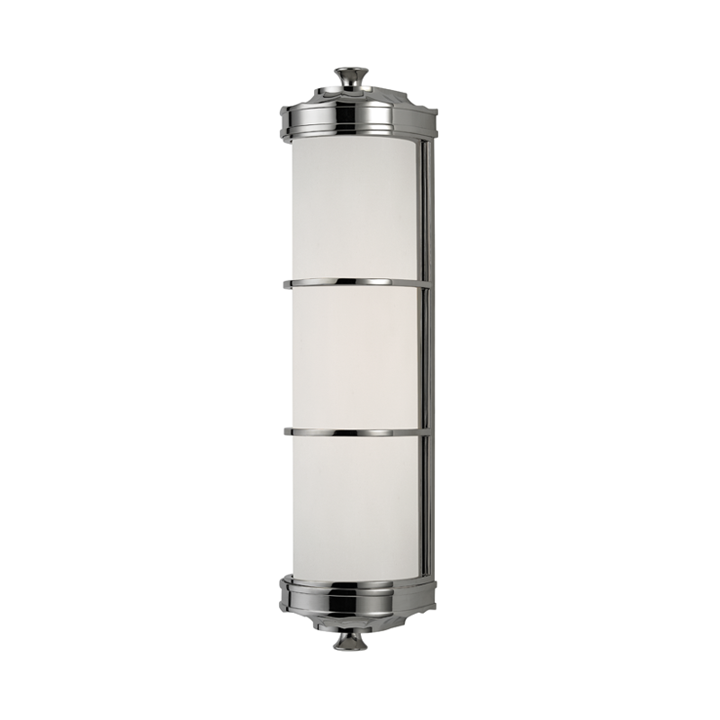 Hudson Valley Lighting Albany Wall Sconce — Polished Nickel