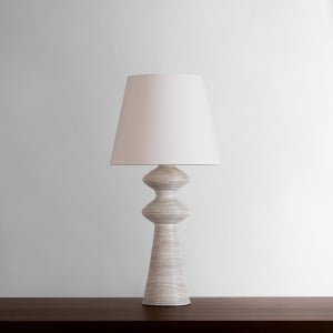 STEINWAY TABLE LAMP in AGED BRASS w/ CERAMIC SNOWBANK thumbnail 3