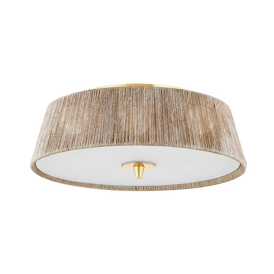 Hudson Valley Lighting GEORGE Semi Flush — Aged Brass