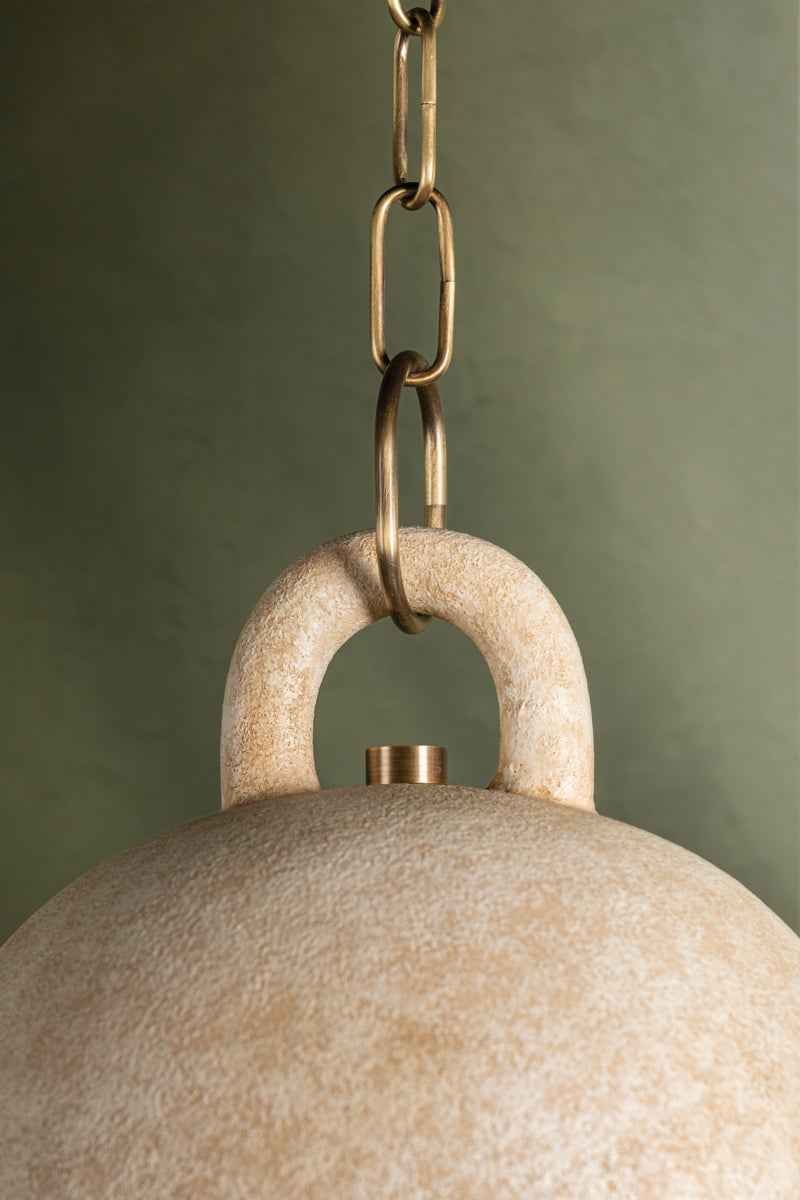 Troy Lighting RELIC Pendant — F2708-PBR/CRE