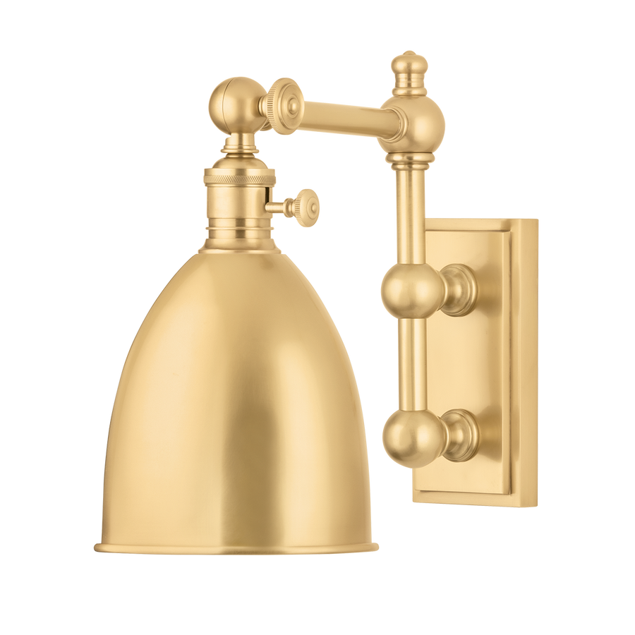Hudson Valley Lighting Roslyn Wall Sconce — Aged Brass
